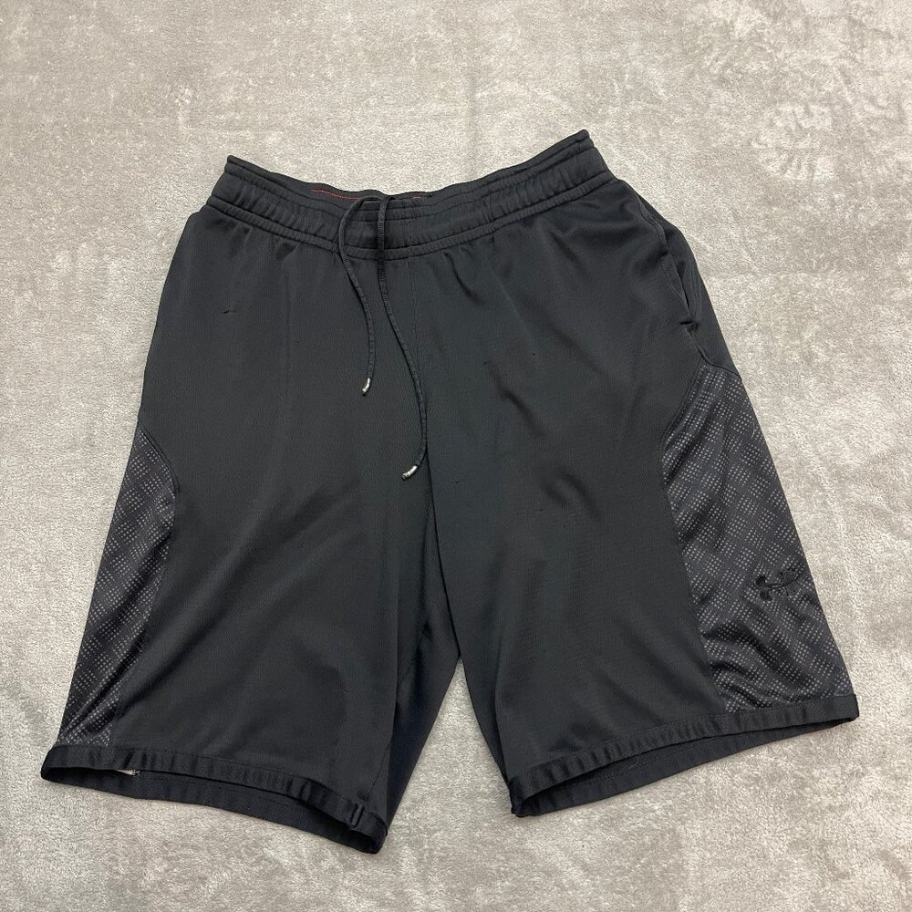Under Armour Training Shorts Men Small Black Drawstring